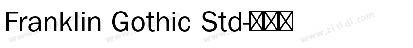 Franklin Gothic Std字体转换